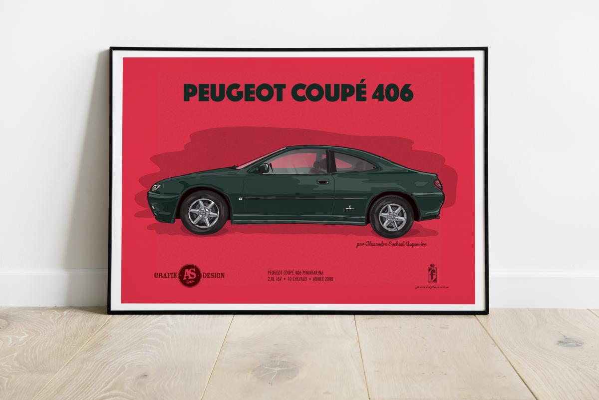 affiche coupé 406